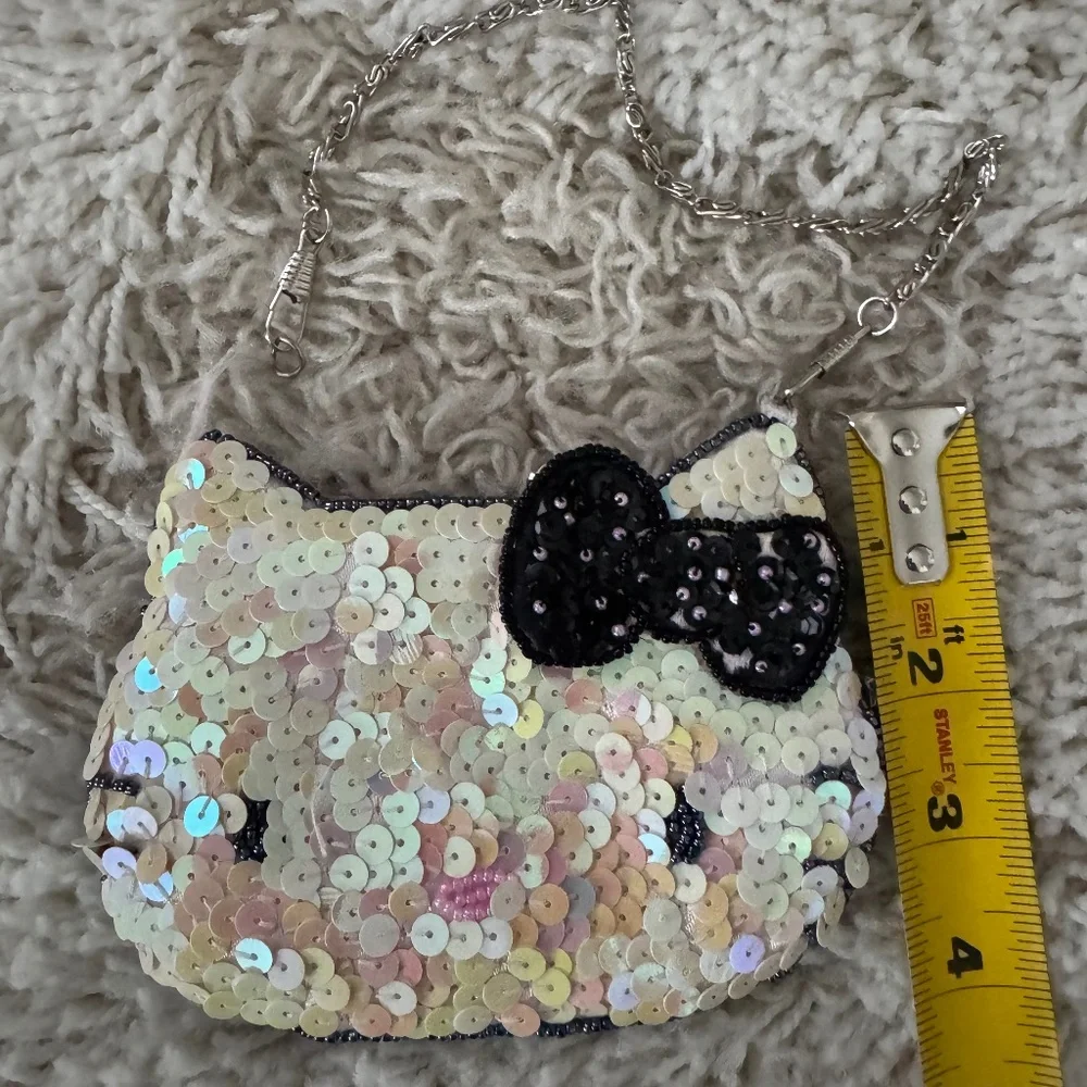 rare Sequined Hello Kitty coin purse - Picture 2 of 5